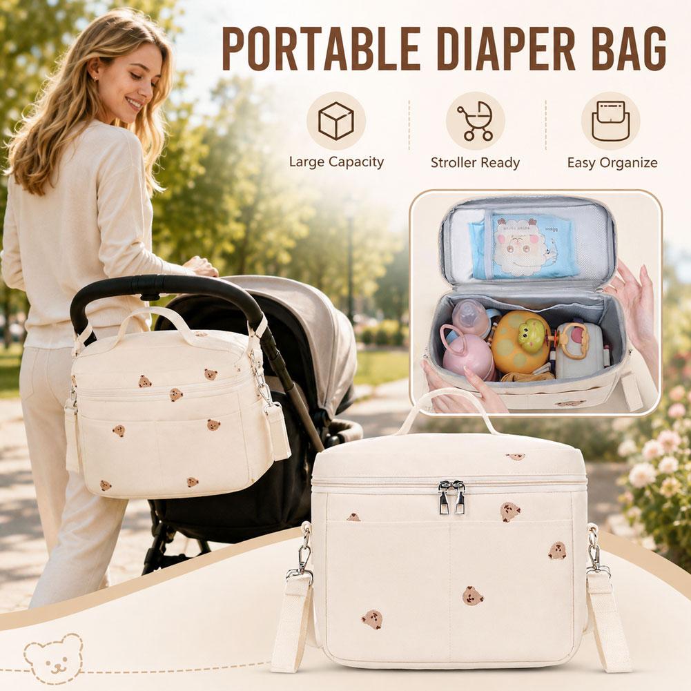 Backpack Diaper Bag - Sac isotherme pour biberon motif ours