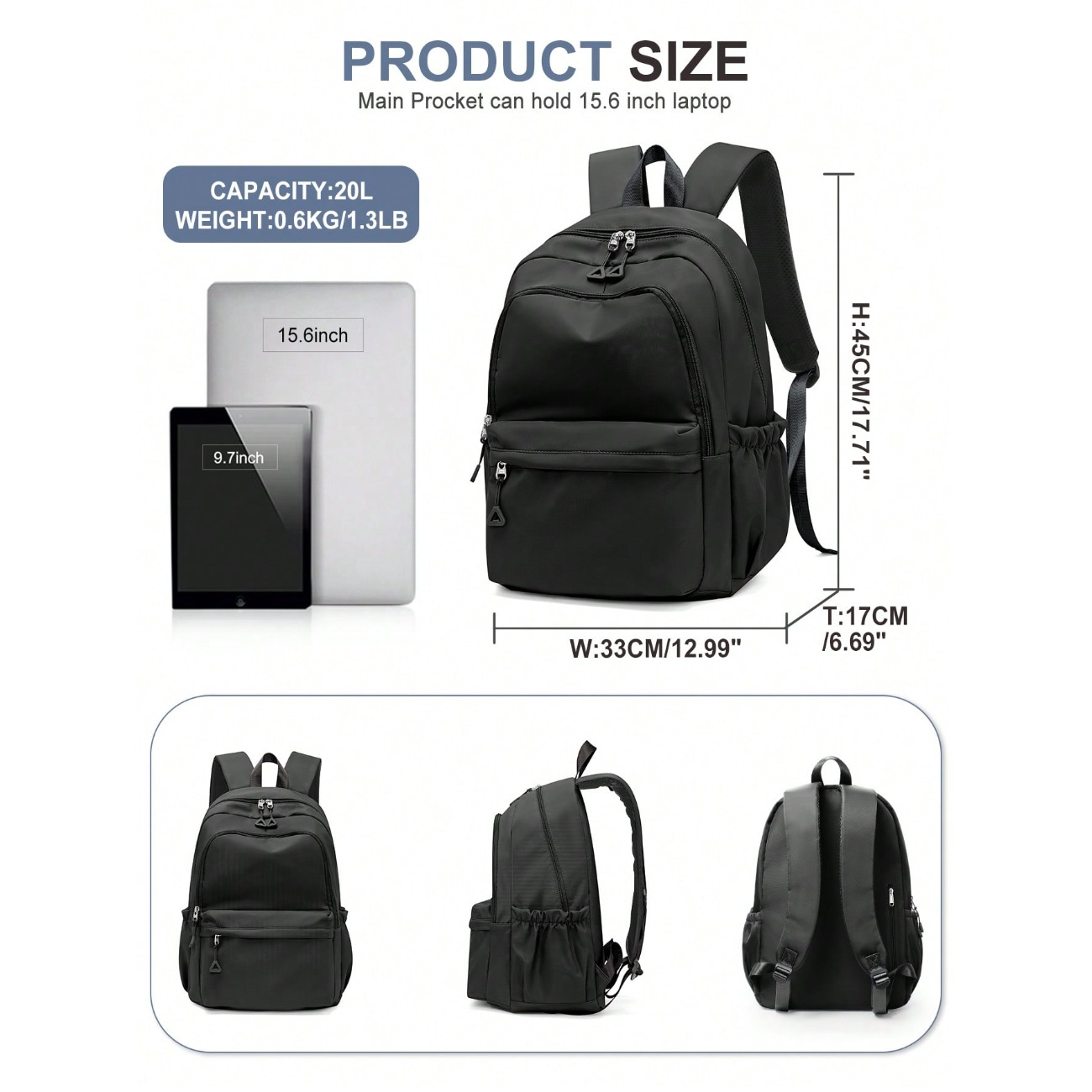 Sac à dos pour collégiens et l - Laptop Backpack 15.6 avis et prix
