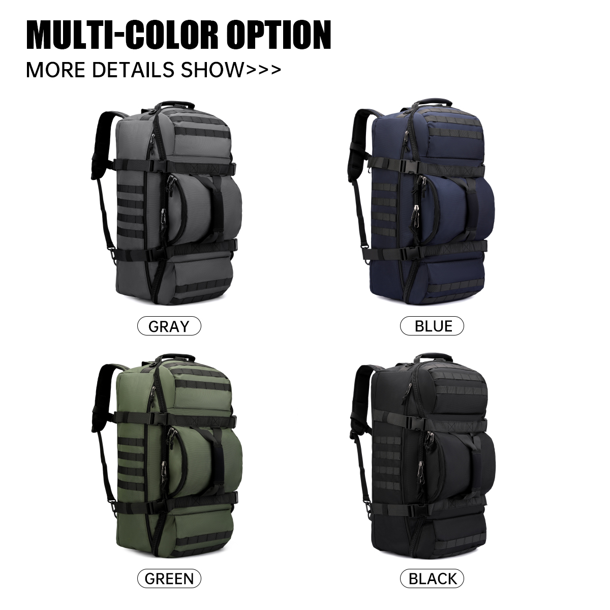 Sac à dos de montagne 90L, gra - Hiking Backpack Waterproof avis et prix